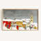 Winter Frame TV Art Christmas Village Digital Download Vintage Painting Holiday Houses Winter Snow Art File for Tv.jpg