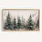 Winter Frame TV Art DIGITAL Download Christmas Pine Tree Watercolor Art File Rustic Holiday Woodsy Decor Neutral Toned Xmas Tv Art.jpg