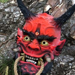 Japanese Mask / Raijin Red