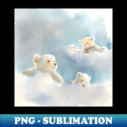 Cute baby teddy bears - Elegant Sublimation PNG Download - Perfect for Sublimation Art