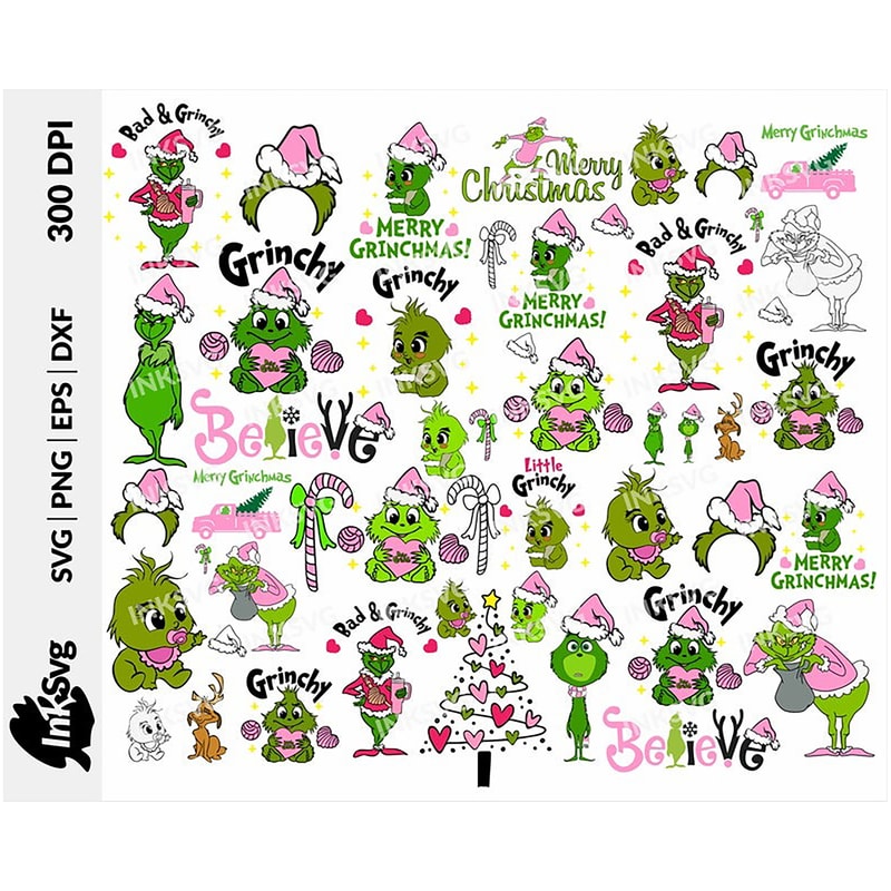 cute baby Grinchy svg UNIQUE Designs.png