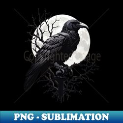 Black Raven - Signature Sublimation PNG File - Instantly Transform Your Sublimation Projects