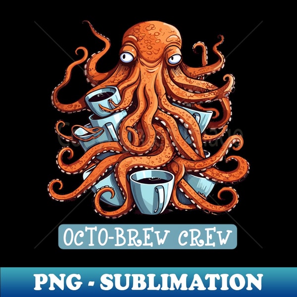 TX-20231119-39645_Unisex Tshirt Coffee Lover Octopus Brew Crew 3012.jpg