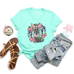 easter shirt, easter bunny t-shirt, easter bunny shirt, easter outfit, girly bunny t-shirt, easter day shirt, easter bun