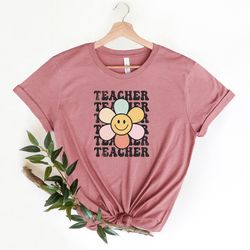 retro teacher shirt, teach shirt, teacher shirts, cute shirt for teachers, teacher gift, elementary school teacher shirt