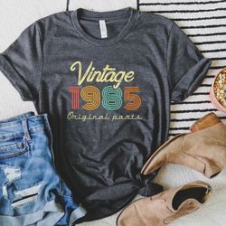 vintage 1985 shirt for birthday gift, 38th birthday tshirt for men, retro 1985 t shirt, born in 1985 t-shirt, 38th birth