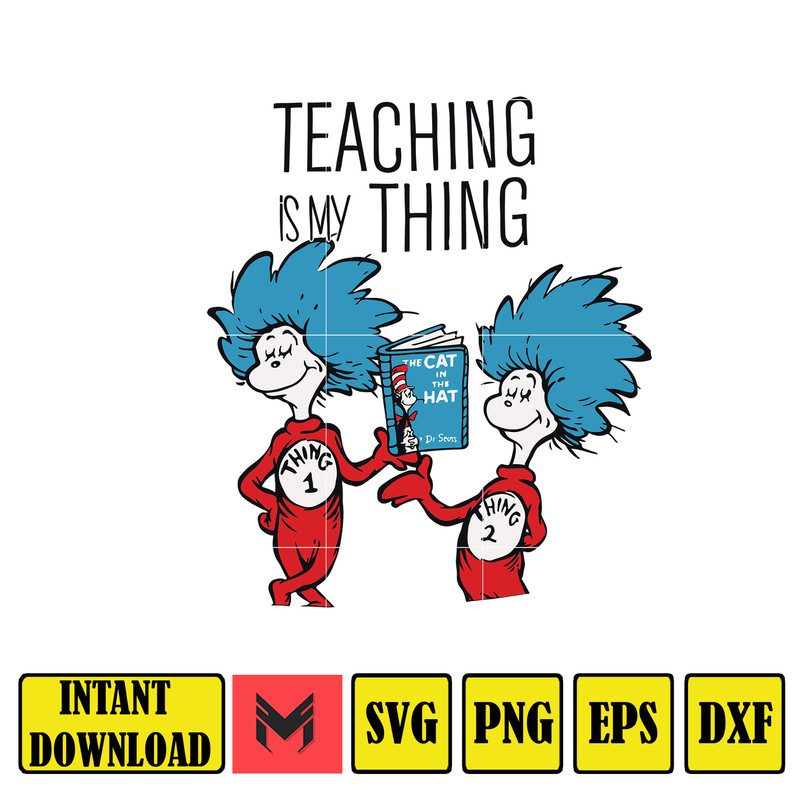 Dr Seuss Svg, Cat In The Hat SVG, Dr Seuss Hat SVG, Green Eggs And Ham Svg, Dr Seuss for Teachers Svg, Cricut, Thing Svg (319).jpg