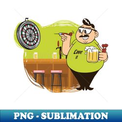 Pub Sport Darts Player - PNG Sublimation Digital Download - Transform Your Sublimation Creations
