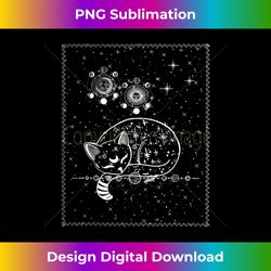 Galaxy Cat Sleeping Solar System Space Cat Funny Cat Graphic - Sophisticated PNG Sublimation File - Rapidly Innovate Your Artistic Vision