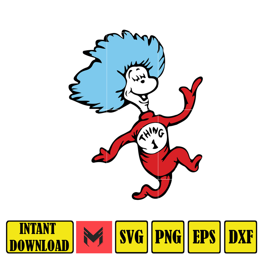 Dr Seuss Svg, Cat In The Hat SVG, Dr Seuss Hat SVG, Green Eggs And Ham Svg, Dr Seuss for Teachers Svg, Cricut, Thing Svg (357).jpg