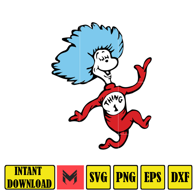 Dr Seuss Svg, Cat In The Hat SVG, Dr Seuss Hat SVG, Green Eggs And Ham Svg, Dr Seuss for Teachers Svg, Cricut, Thing Svg (357).jpg