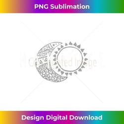 namaste sun & moon cute boho hipster design yoga gift tank top - luxe sublimation png download - striking & memorable impressions