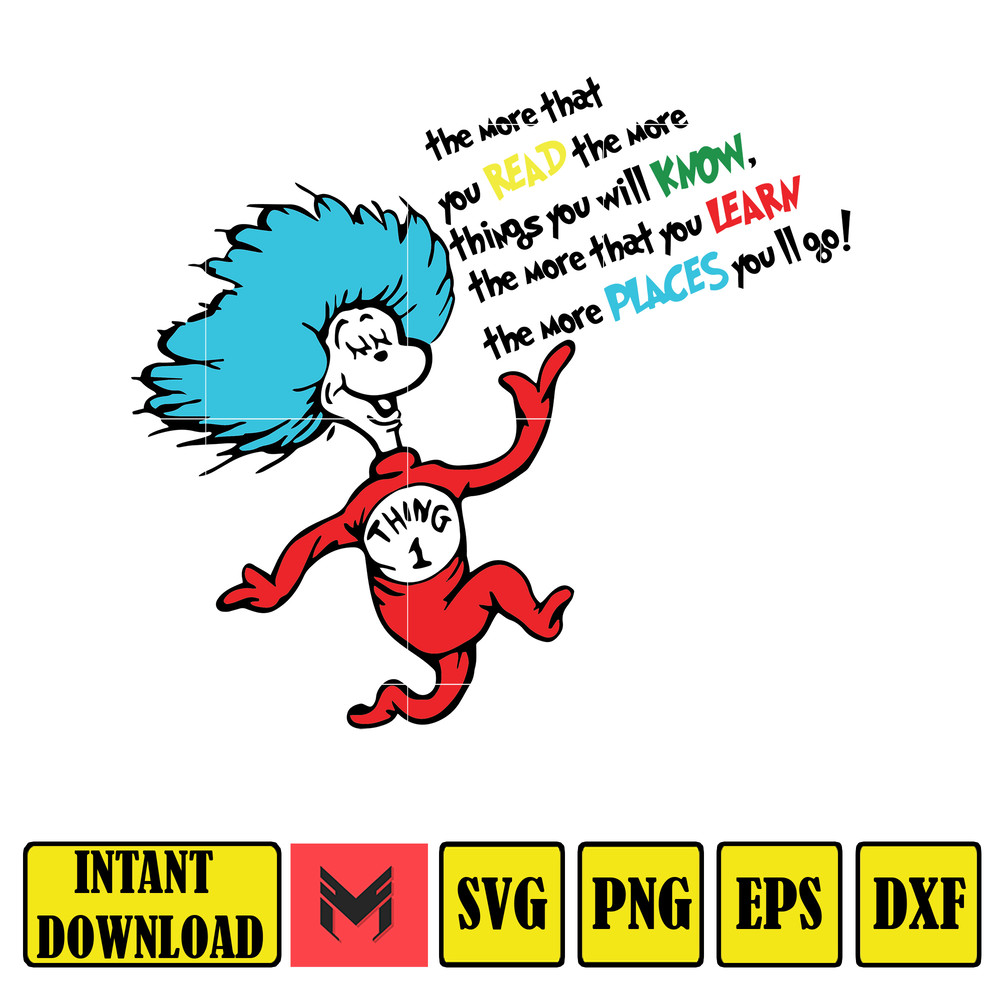Dr Seuss Svg, Cat In The Hat SVG, Dr Seuss Hat SVG, Green Eggs And Ham Svg, Dr Seuss for Teachers Svg, Cricut, Thing Svg (367).jpg