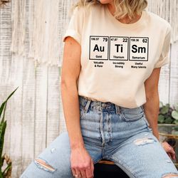 autism awareness shirt, advocate autism t-shirt, autism periodic table, autism teacher sweatshirts, autism mom shirt, au