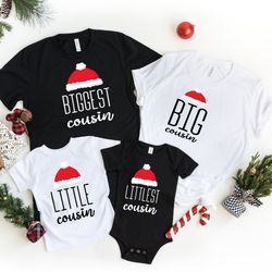cousin crew christmas shirt, family christmas sweatshirt, christmas tee, matching family, santa hat shirt, christmas mat
