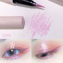 Waterproof Diamond Glitter champagne Liquid Eyeliner Eyeshadow Makeup Black Brown Eye Liner Pen Eye Beauty