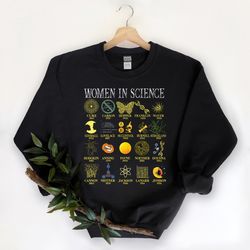 woman in science shirt, science sweatshirt, preppy aesthetic shirt, scientist sweatshirts, gift for scientist, stem teac