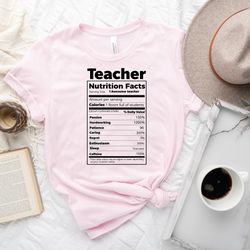 teacher nutrition facts shirt, teachers day shirt, gift for teachers, teacher appreciation gift, funny teacher sweatshir