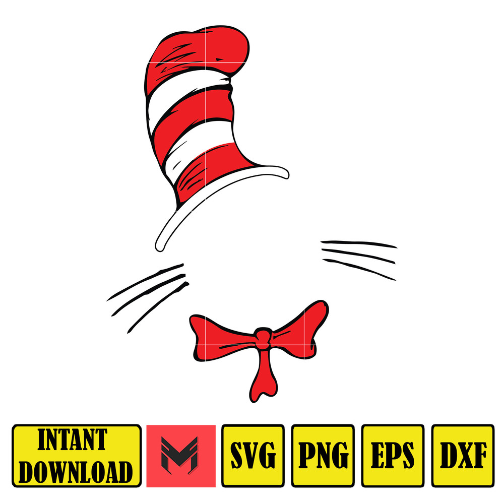 Dr Seuss Svg, Cat In The Hat SVG, Dr Seuss Hat SVG, Green Eggs And Ham Svg, Dr Seuss for Teachers Svg (360).jpg