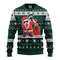 NCAA Michigan State Spartans Dabbing Santa Claus Ugly Hoodie 3D Zip Hoodie 3D Ugly Christmas Sweater 3D Fleece Hoodie
