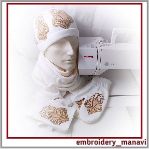 In_the_hoop_machine_embroidery_designs_set_of_hat_&_ fingerless_gloves_&_ mittens