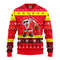 MLB St. Louis Cardinals Dabbing Santa Claus Ugly Hoodie 3D Zip Hoodie 3D Ugly Christmas Sweater 3D Fleece Hoodie