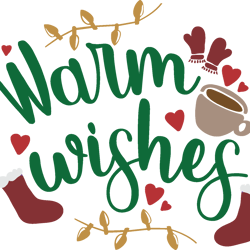 Warm Wishes Chirstmas Svg, Christmas Svg, Merry Christmas Svg, Christmas Cookies Svg, Christmas Tree Svg, Cut File