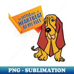 a little heart beat at my feet - aesthetic sublimation digital file - vibrant and eye-catching typography