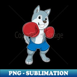 dog as boxer with boxing gloves - vintage sublimation png download - unleash your creativity