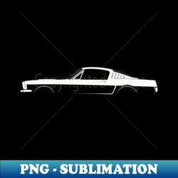 ford mustang shelby gt350 1965 silhouette - unique sublimation png download - boost your success with this inspirational png download