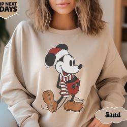 disney classic mickey mouse pose sweatshirt, mickey christmas hoodie, disneyland holiday vacation shirt, disneyland trip