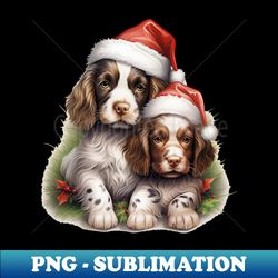 English Springer Spaniel Christmas - Stylish Sublimation Digital Download - Perfect for Sublimation Mastery