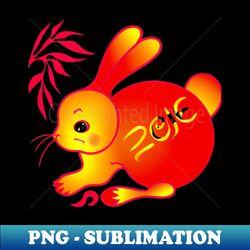 2023 Year of Rabbit Chinese Happy New Year - PNG Transparent Sublimation File - Enhance Your Apparel with Stunning Detail