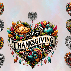 thanksgiving hearts clipart bundle,cute heart illustrations,heart clipart,heart png,thanksgiving clipart,festive