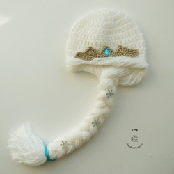 CROCHET PATTERN - Princess Elsa Wig | Princess Photoshoot | Crochet Halloween Hat | Sizes from Baby to Adult