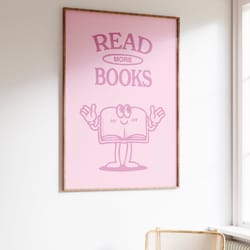 reading poster, retro quote, readers print, trendy print, reading art prints, retro cartoon poster, encouraging print, p