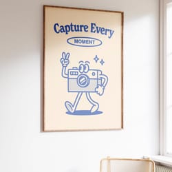 retro camera print, photography quote, trendy wall art, photographer gift, wall print, camera quote print, camera poster