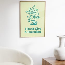 retro quote wall print, succulent retro print download, wall decor, large printable art, downloadable prints, motivation