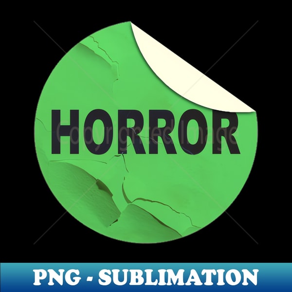 Horror VHS Rental Sticker - Small - Instant PNG Sublimation - Inspire ...