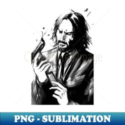 john wick - decorative sublimation png file - capture imagination with every detail