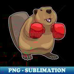 beaver boxer boxing gloves - retro png sublimation digital download - perfect for sublimation mastery