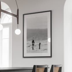 woman with wine beach print, feminist wall art, black and white poster, alcohol themed decor, maximalist room decor, bar