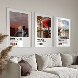 luxury western set of 3 fashion wall art hypebeast wall decor cowgirl wall art southwest rustic poster