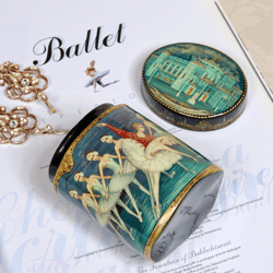 Swan Lake Mariinsky ballet jewelry lacquer box unique gift to order