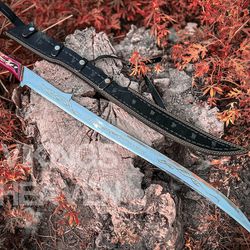 "hadhafang sword elven princess fantasy sword, cosplay lotr sword with sheath"