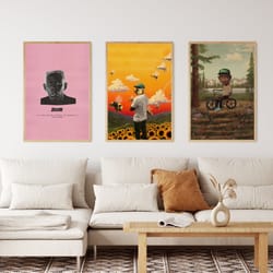 tyler the creator poster, tyler the creator set of 3 posters, tyler the creator posters, music poster, album poster, wal