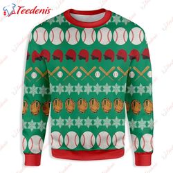 Baseball Santa Claus Ugly Christmas Sweater, Ugly Christmas Sweaters For Couples  Wear Love, Share Beauty