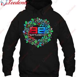 battlebots christmas robot wreath battlebots logo t-shirt, plus size womens xmas tops wear love, share beauty
