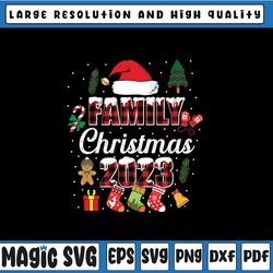 Family Christmas 2023 Matching Png, Squad San-ta Elf Funny Png, Christmas Crew 2023 Leopard Png, Christmas Png, Digital