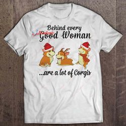 behind every good woman are a lot of corgis christmas sweater shirt, christmas sweaters mens sale  wear love, share beau